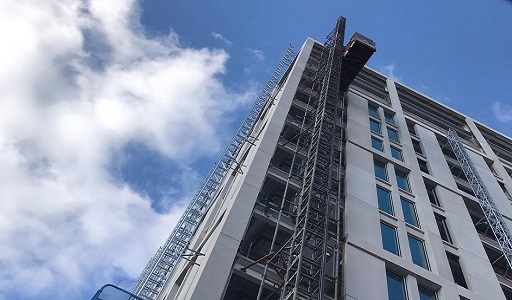 Crane infill for hi-rise project 
